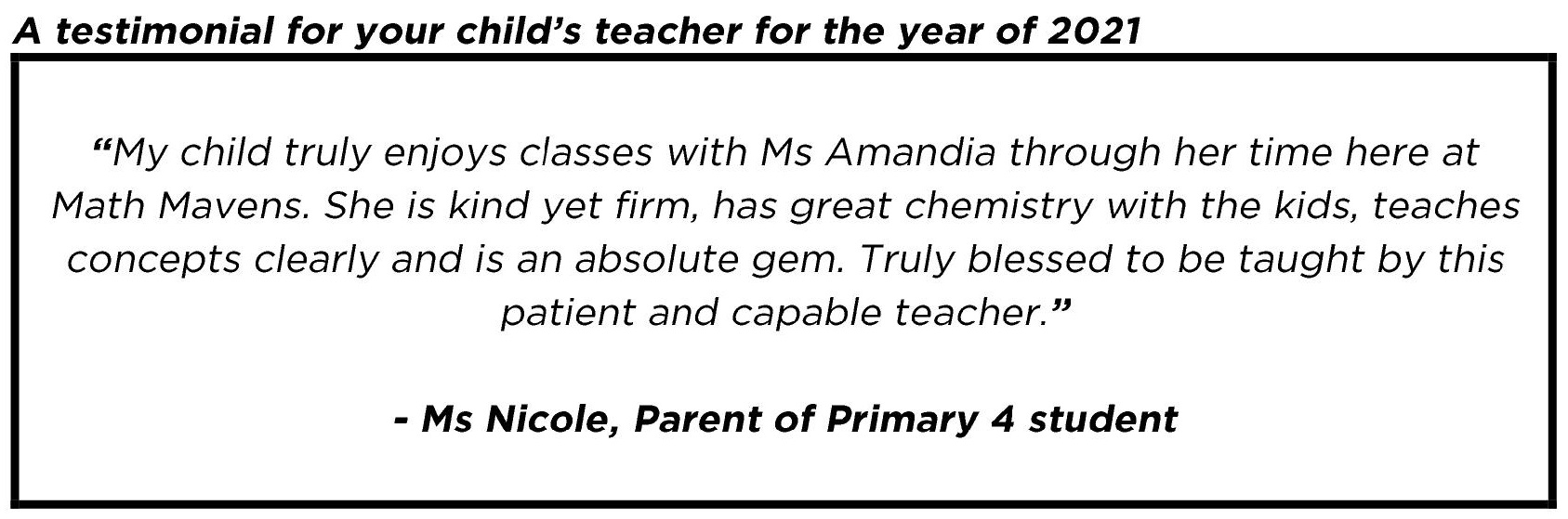 "Truly blessed to be taught by this patient and capable teacher."