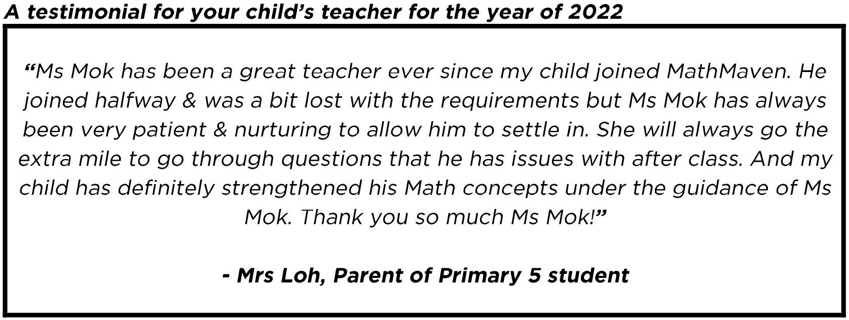 "...my child has definitely strengthened his Math concepts…"