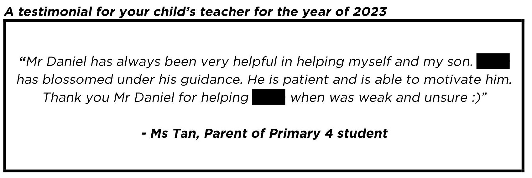 " ..very helpful in helping myself and my son"